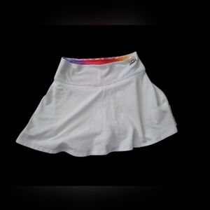 Hollister Wear It With Pride White Skort with Rainbow Accent